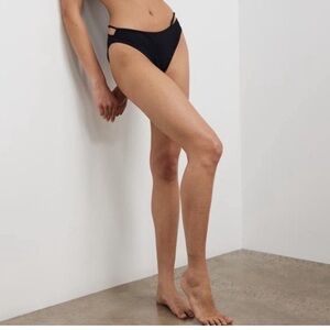 Free People x Ziah Mae Bikini Bottoms Black Size 8 NWT